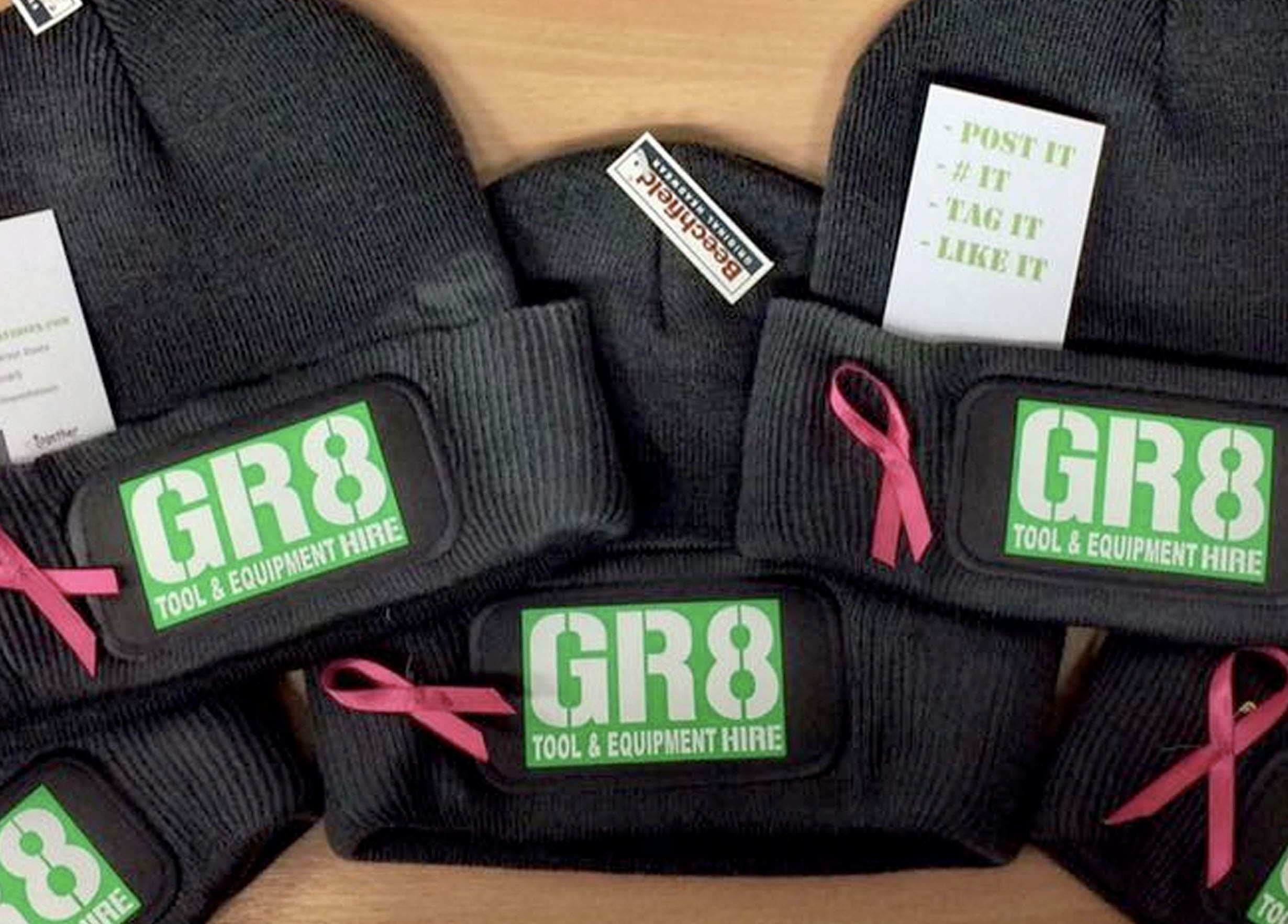 GR8 Tool and Equipment Hire Charity Hat Challenge image of hats